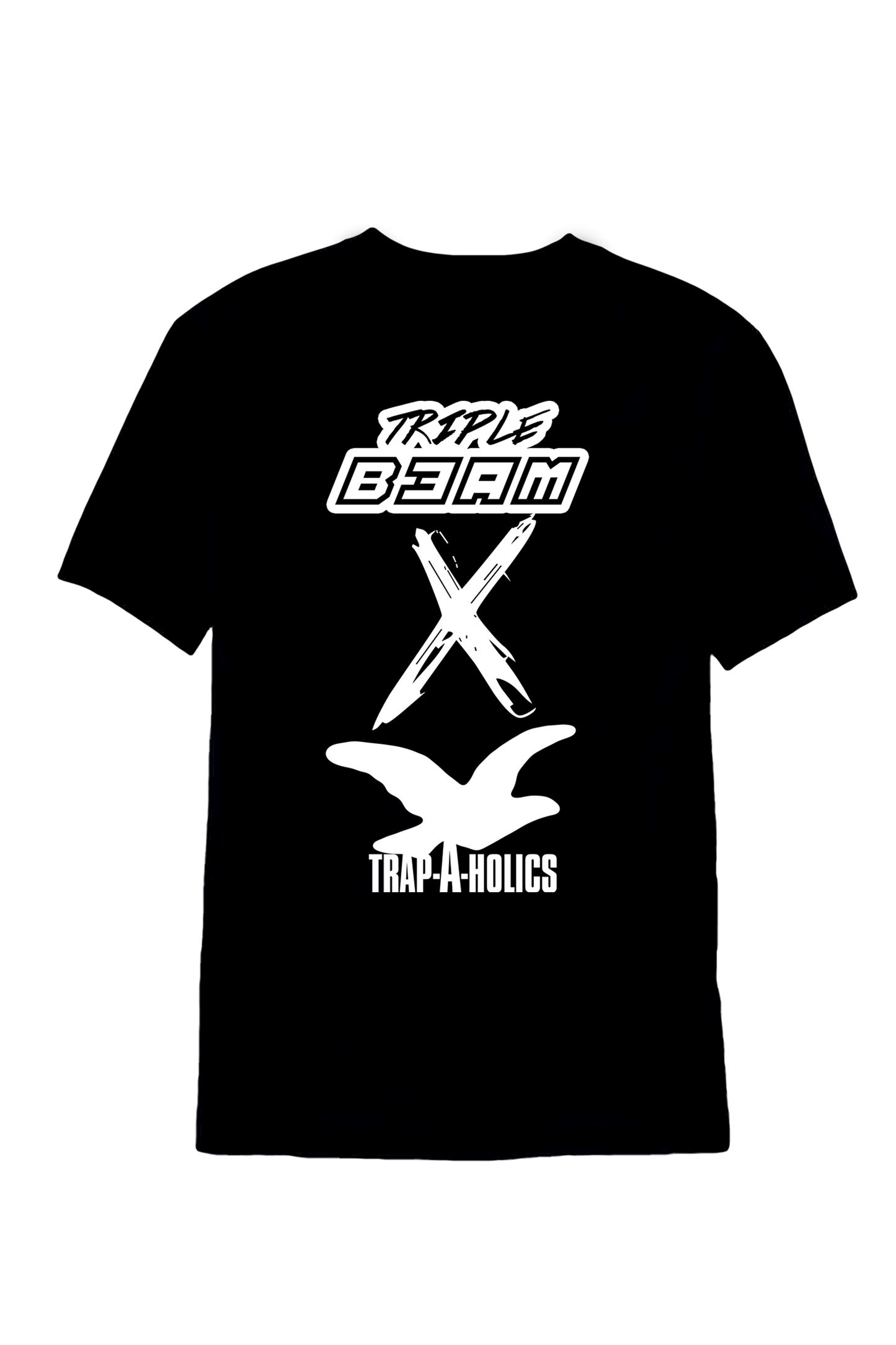 LIMITED EDITION TRIPLE B3AM TRAP-A-HOLICS SHIRTS BLACK